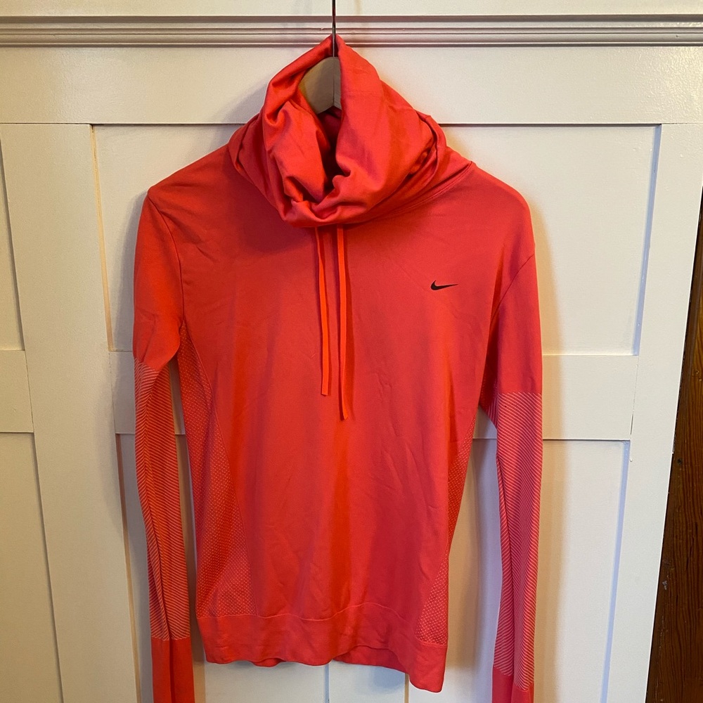 Nike Dri-Fit Neon Pink Cowl Sweatshirt - S